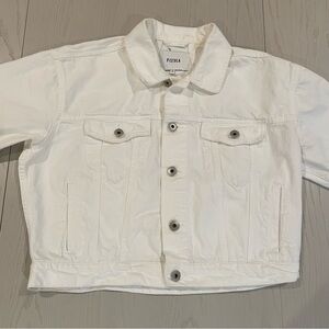 Pistola White Denim Jean Jacket P5845QAR-IBK (White) - Size Small